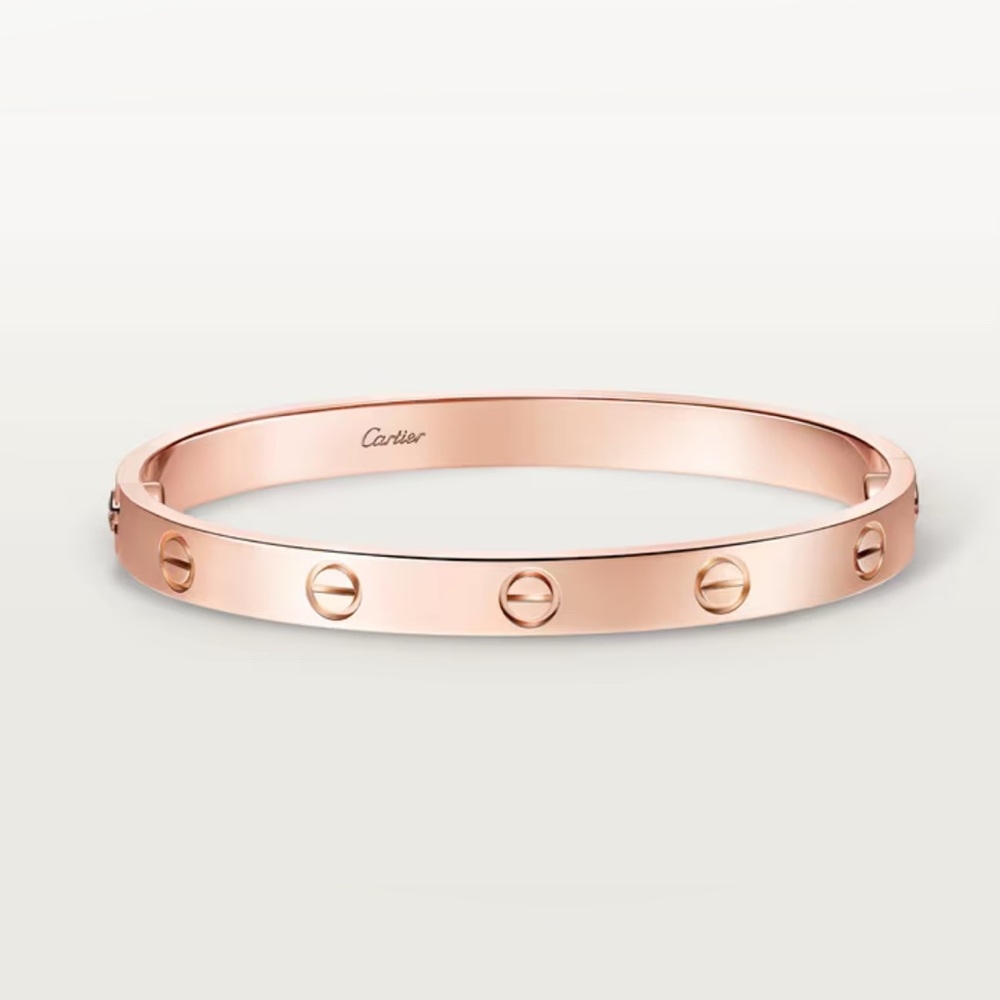 CARTIER LOVE BRACELET, CLASSIC MODEL, ROSE GOLD - Picture 2 of 11